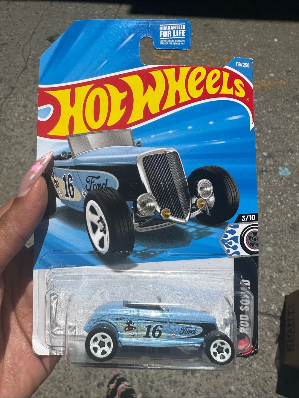Ford Blue Classic Roadster - Kids Toy Car